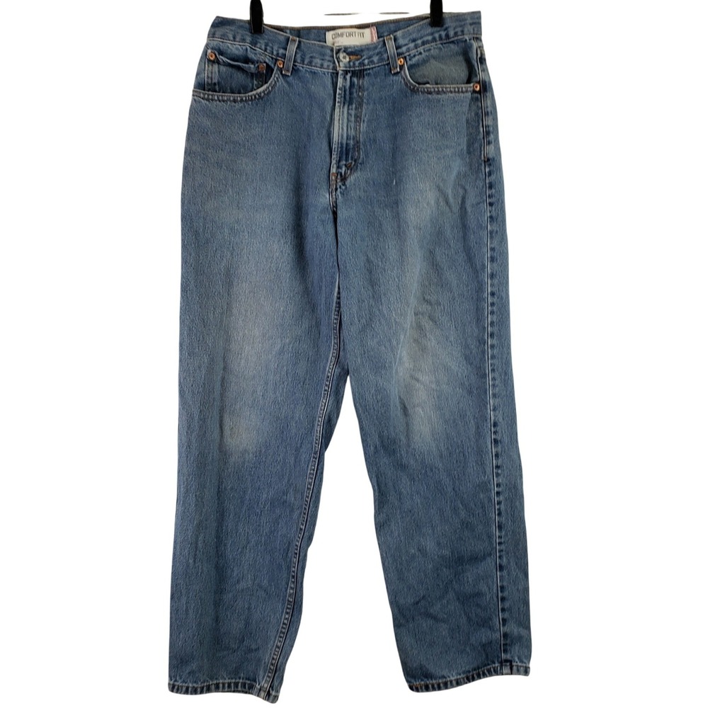 VINTAGE Levis 560 Comfort Fit Jeans Mens 34x32 (Fits 34x30) Blue Baggy 90s